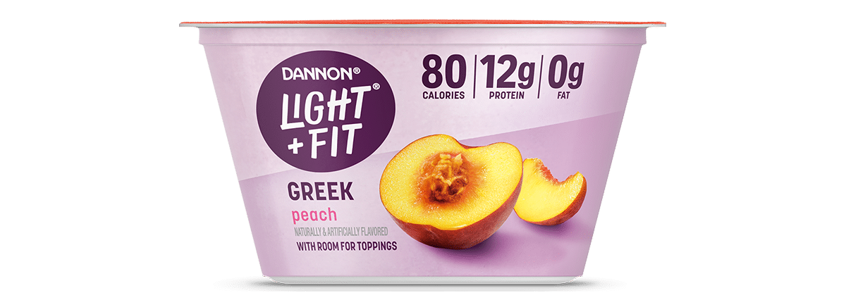 Light + Fit Peach Nonfat Greek Yogurt