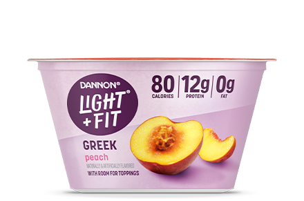 Light + Fit Peach Nonfat Greek Yogurt