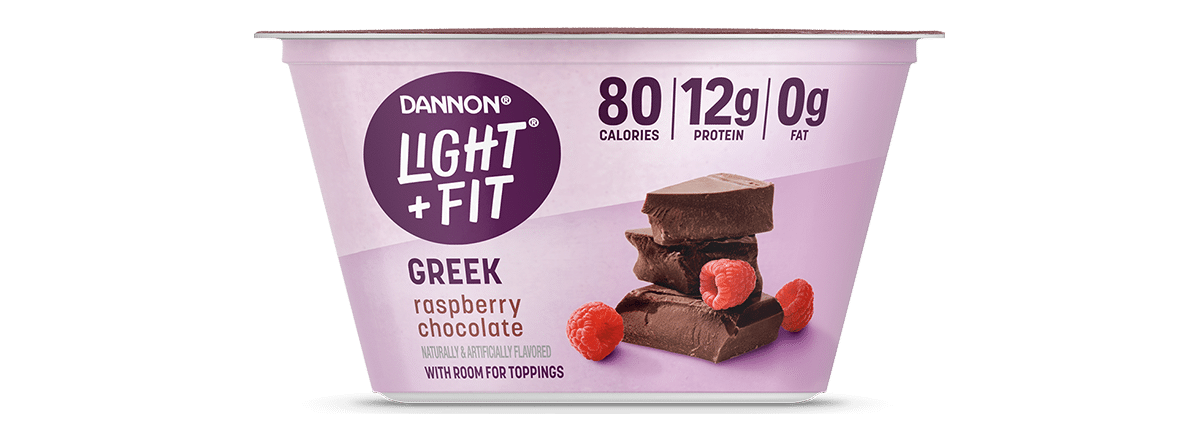 Light + Fit Raspberry Chocolate Nonfat Greek Yogurt