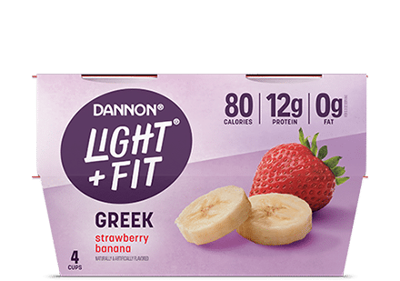 Light + Fit Strawberry Banana Nonfat Greek Yogurt