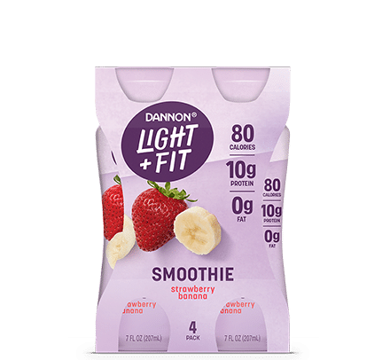 Light + Fit Strawberry Banana Smoothie