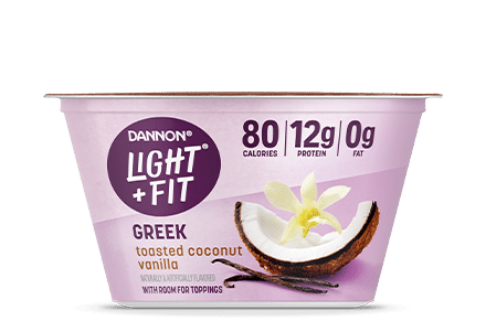 Light + Fit Toasted Coconut Vanilla Nonfat Greek Yogurt